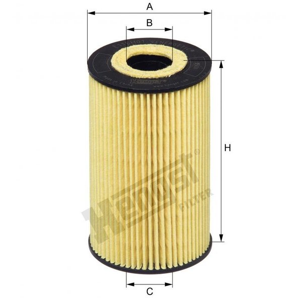 Hengst Oil Filter, E115H01D208 E115H01D208